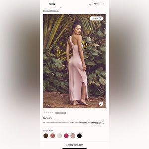 Free People Saturday Night MIDI never worn size M